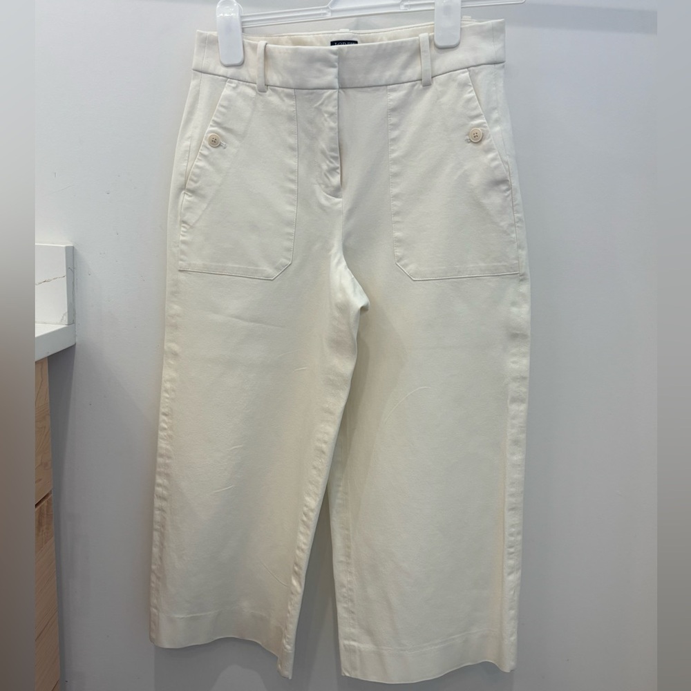 JCrew 2024 Ecru wider leg pants